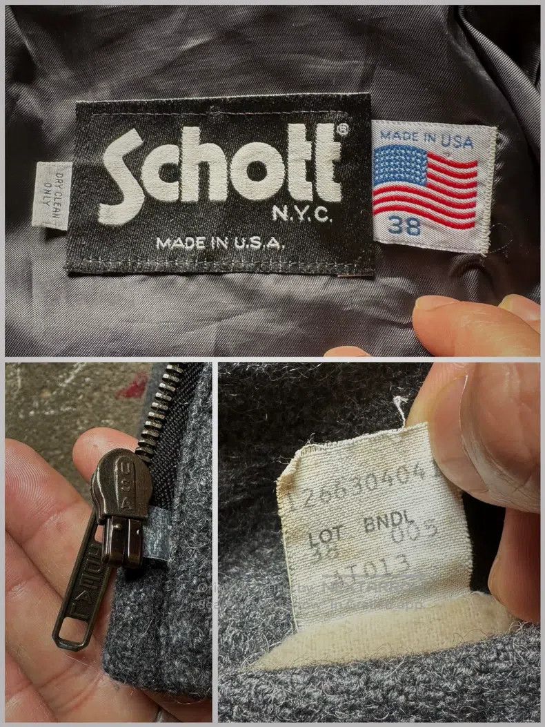 Schott Schott American vintage wool jacket Size US XS / EU 42 / 0 - 4 Thumbnail