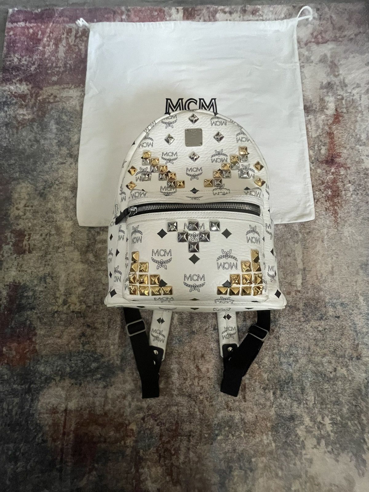 MCM MCM Backpack Stark M Studs Size ONE SIZE - 1 Thumbnail