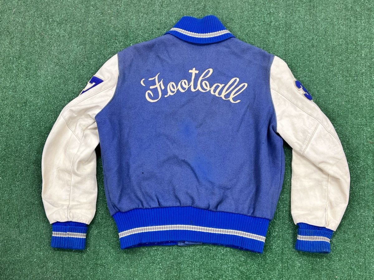 Delong Vintage 80s Varsity Football Letterman Jacket Size ONE SIZE - 9 Thumbnail