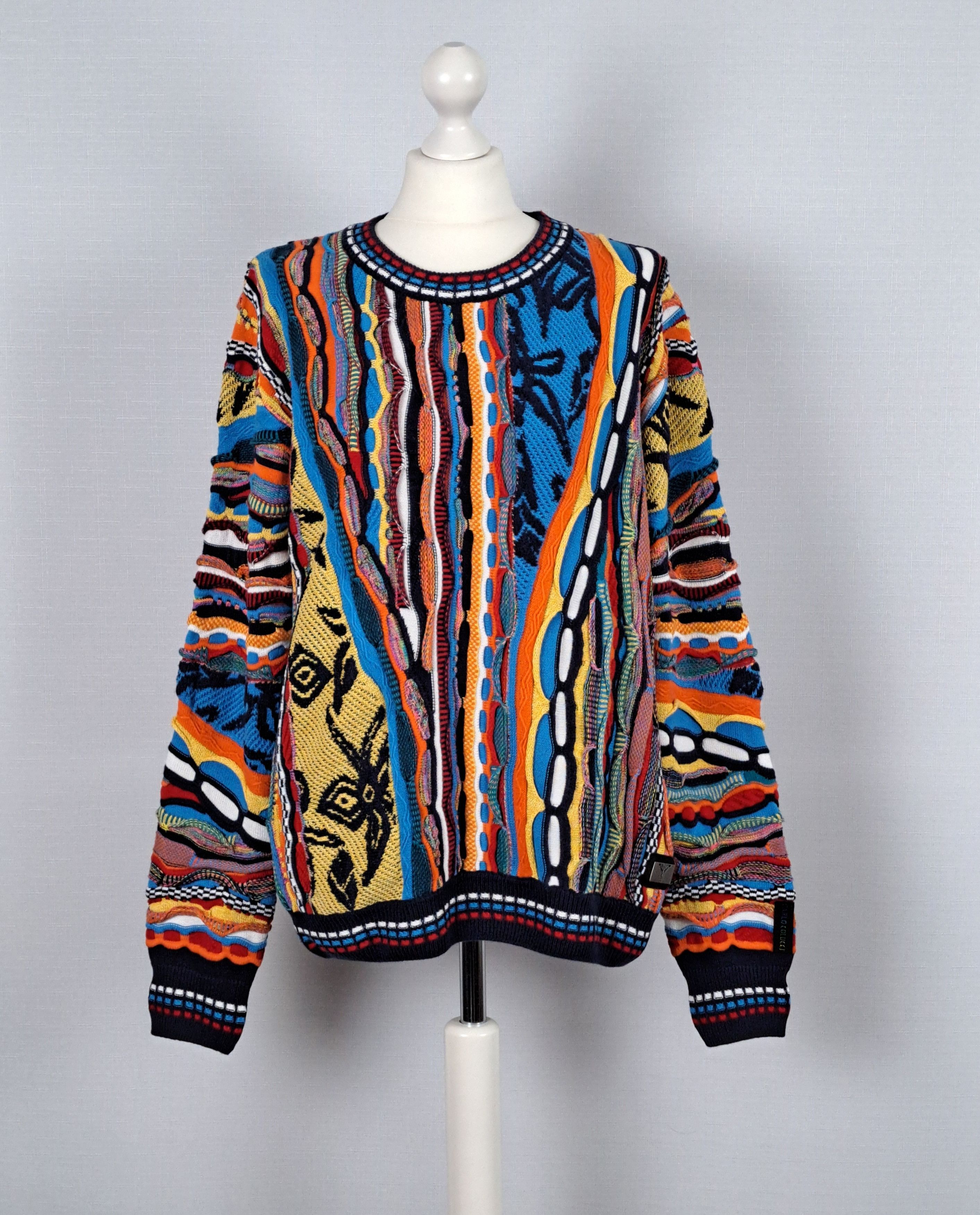 Carlo Colucci Carlo Colucci multicolor sweater Coogi style. Size L Size US L / EU 52-54 / 3 - 1 Thumbnail