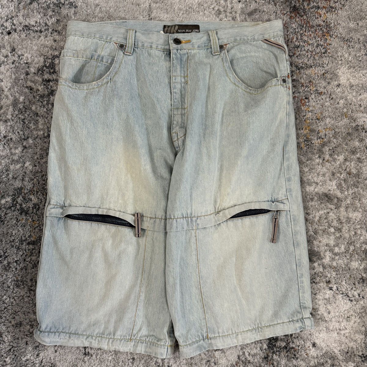 JNCO × Japanese Brand × Vintage Vintage Y2K Royal Blue baggy wide leg light wash JNCO style Size US 38 / EU 54 - 2 Thumbnail