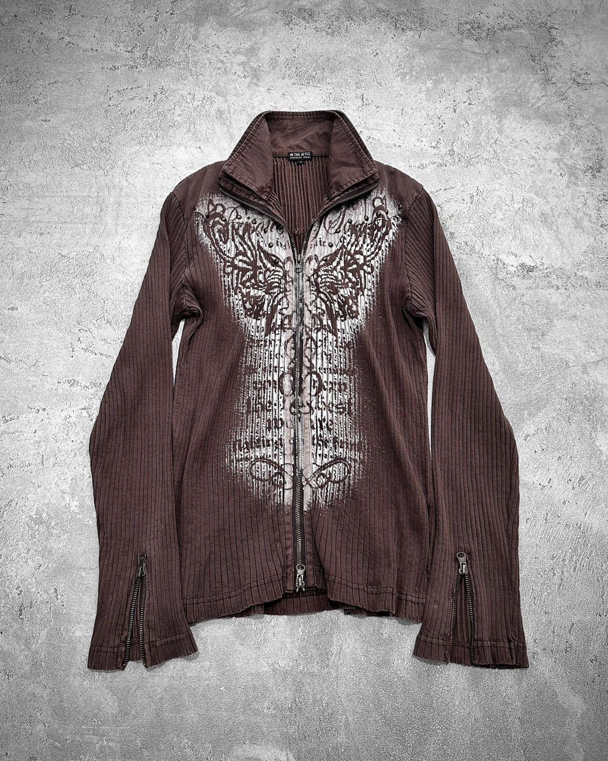 In The Attic 2000s In The Attic Studded Pleated Zip If6was9 Lgb Style Size US M / EU 48-50 / 2 - 1 Thumbnail