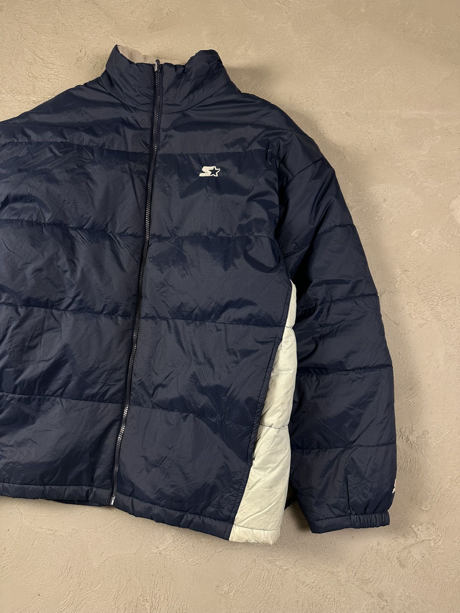 Starter 2000s Vintage Starter Down Puffer Boxy Y2k Jacket 00s Size US XL / EU 56 / 4 - 3 Thumbnail