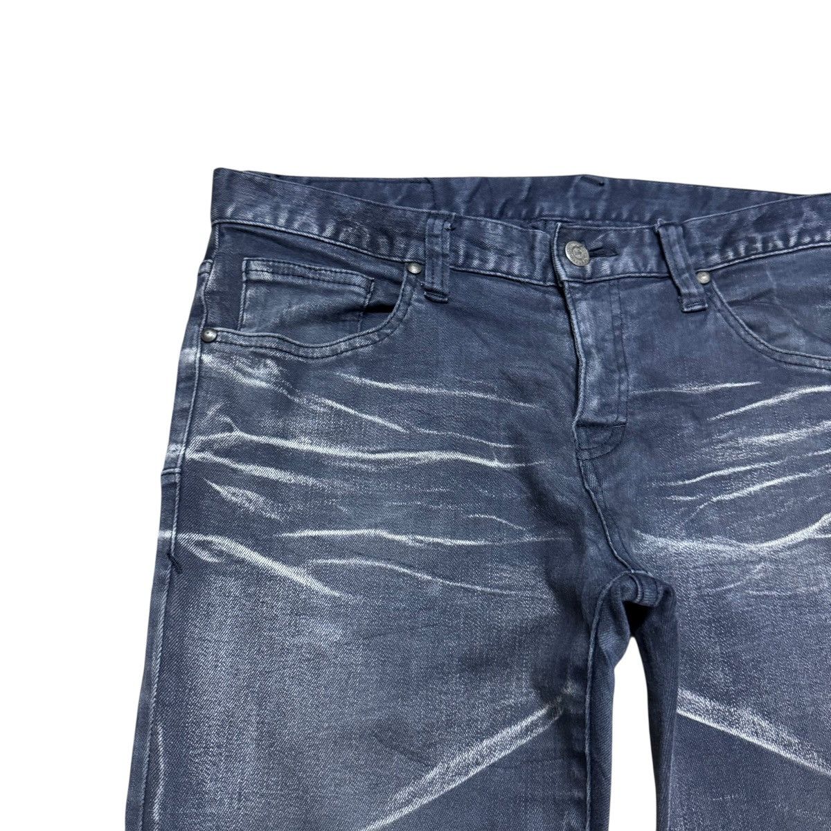 Tornado Mart Tornado Mart Grey Denim Low Flare Jeans Clawmark Size US 31 - 4 Thumbnail