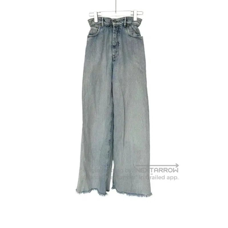 Miu Miu Miu Miu Blue Leather Women's Jeans . Size 22" - 1 Thumbnail