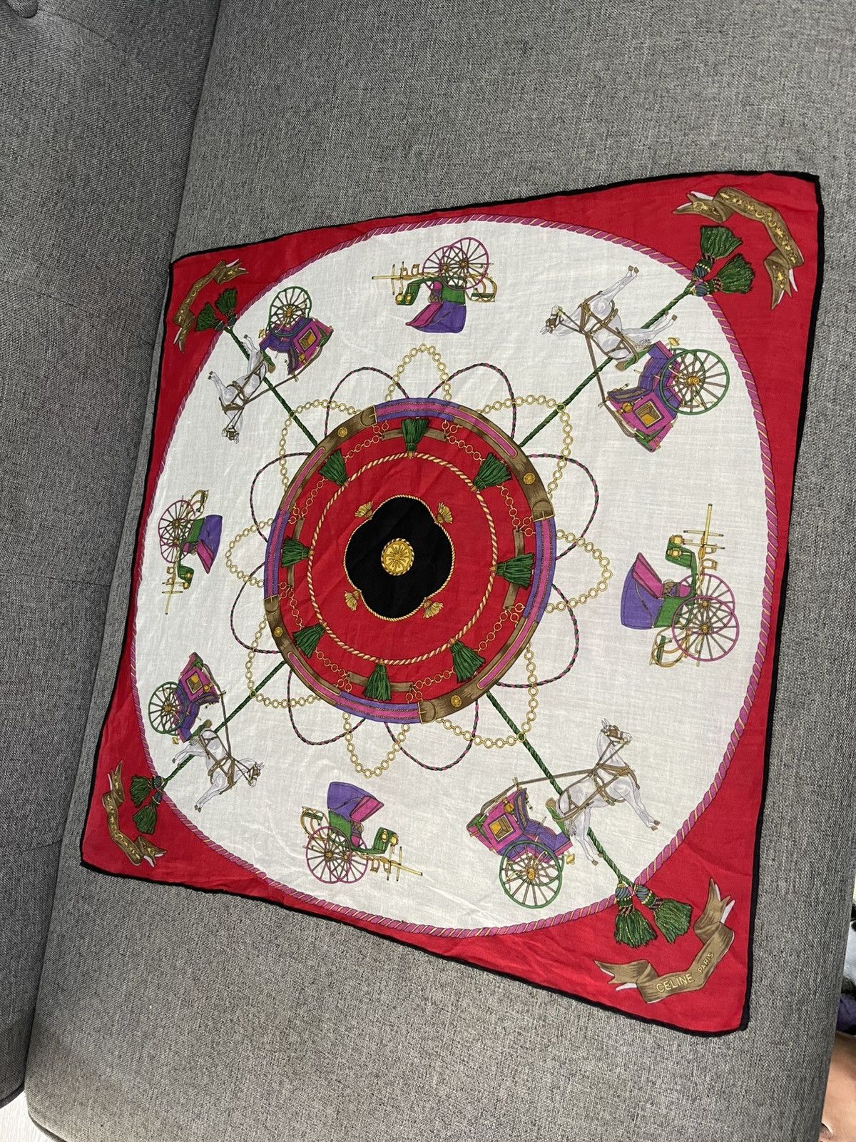 Celine × Vintage Vintage Celine Pocket Squre/Bandana Size ONE SIZE - 2 Thumbnail