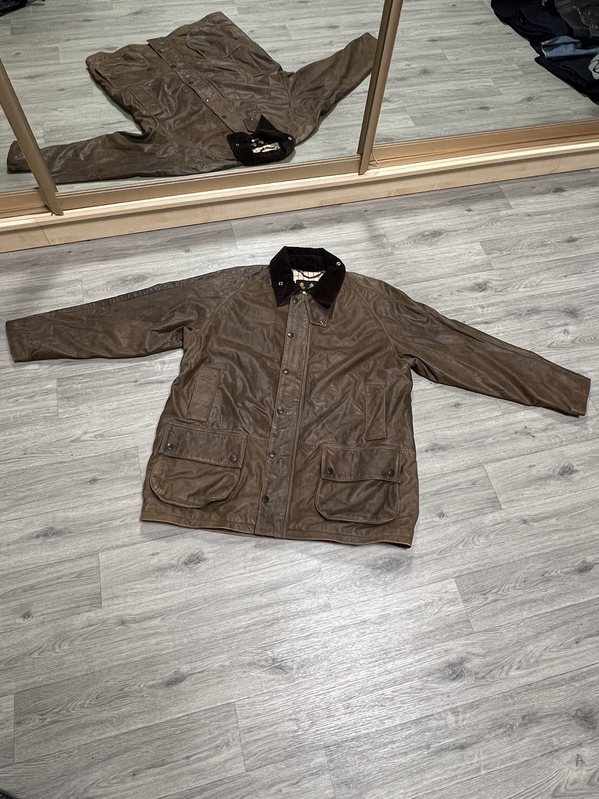 Barbour Barbour vintage leather jacket Size US XL / EU 56 / 4 - 1 Thumbnail