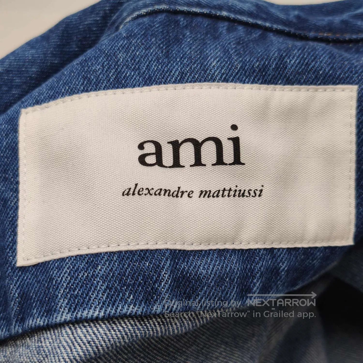 AMI Alexandre Mattiussi Denim Jacket Heart Logo S. Size US S / EU 44-46 / 1 - 5 Thumbnail