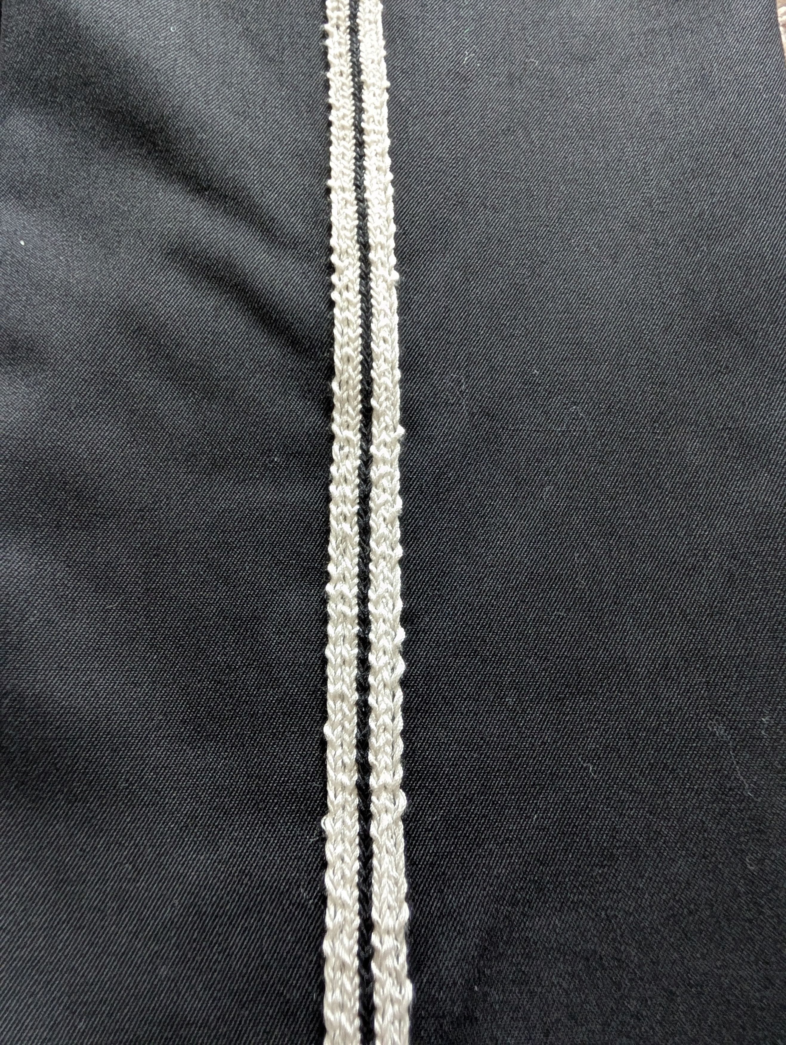 Saint Laurent Paris NWT Saint Laurent Paris Wool Tuxedo Trousers with Stripe Size 25" / US 0 / IT 36 - 8 Thumbnail