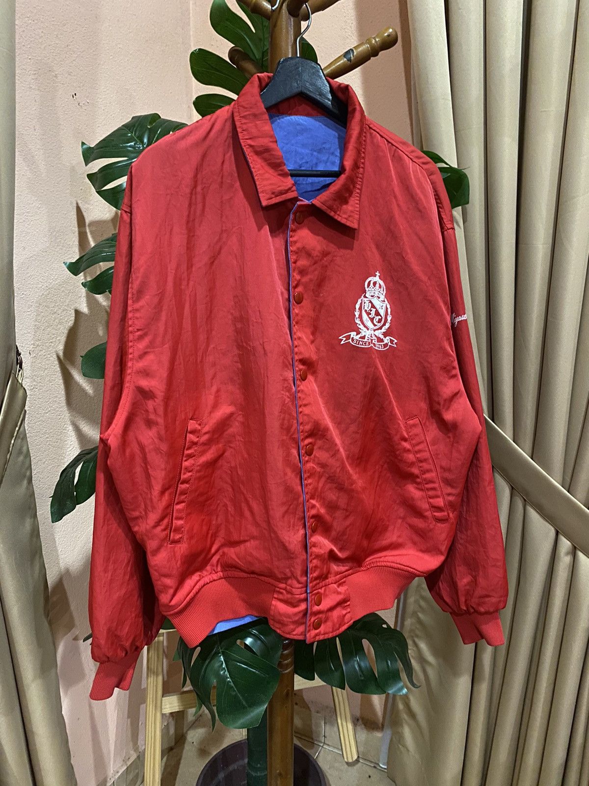 Vintage VINTAGE 80S VOLLEYBALL VARSITY REVERSIBLE JACKET Size US L / EU 52-54 / 3 - 7 Thumbnail