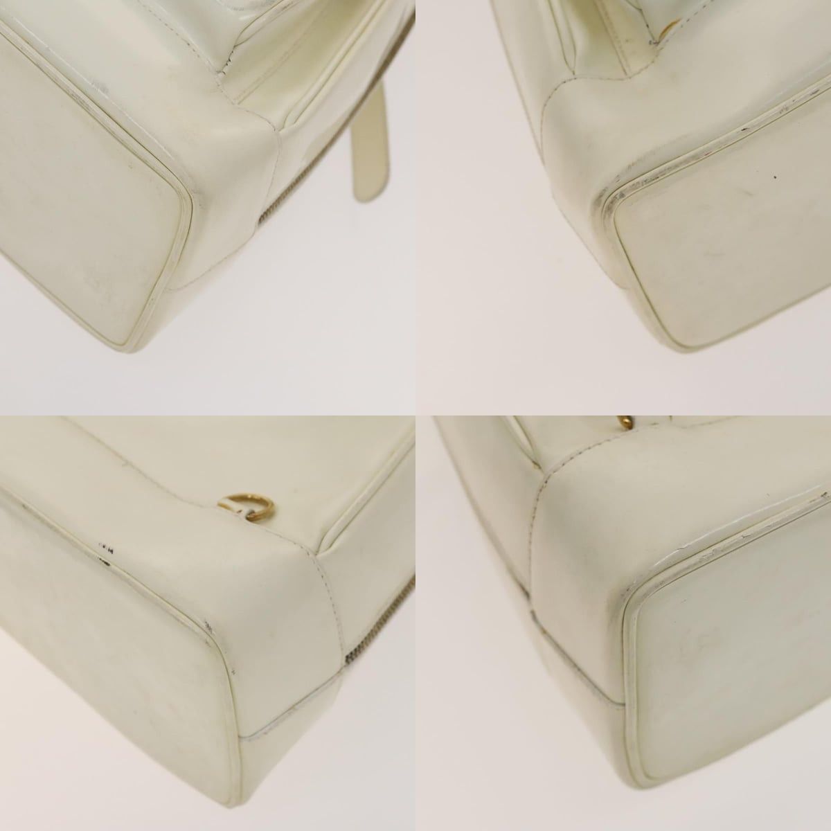 Gucci GUCCI Bamboo Body Bag Patent Leather White Gold 003 3444 Size ONE SIZE - 10 Thumbnail