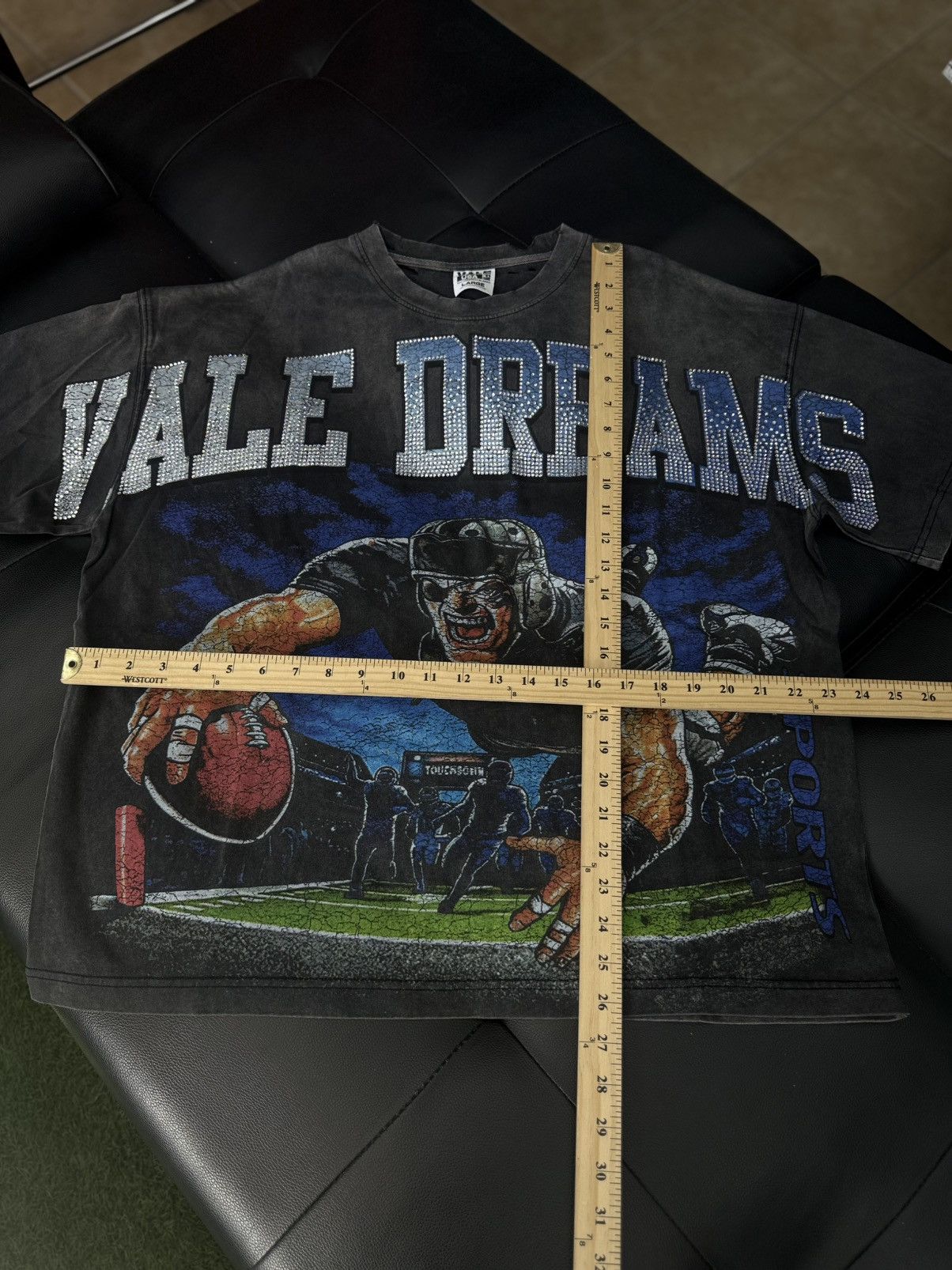 Vale Valley Stone Football Tee Shirt Shiny Size L (NEW) Size US L / EU 52-54 / 3 - 7 Thumbnail