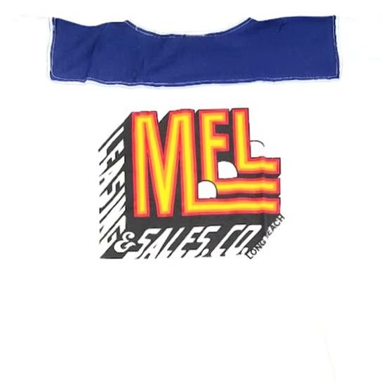 Vintage VINTAGE MEL Long Beach T Shirt Mens Size Medium Blue 80s Ringer Tee Made In USA NEW Size US M / EU 48-50 / 2 - 2 Thumbnail