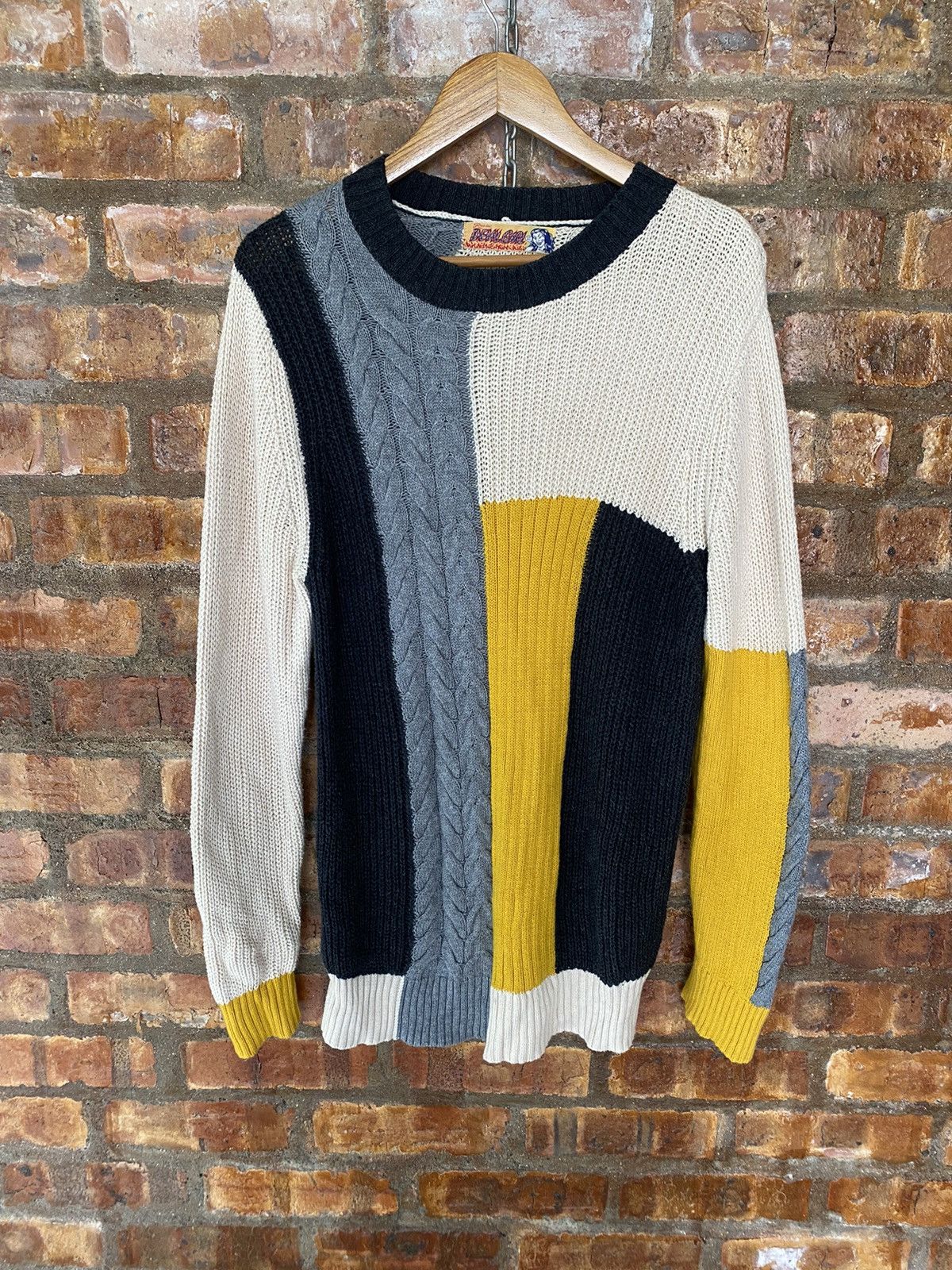 Hysteric Glamour × If Six Was Nine × Japanese Brand Vtg RNA DNA Devil Girl Oversize color block knitwear Size L / US 10 / IT 46 - 2 Thumbnail
