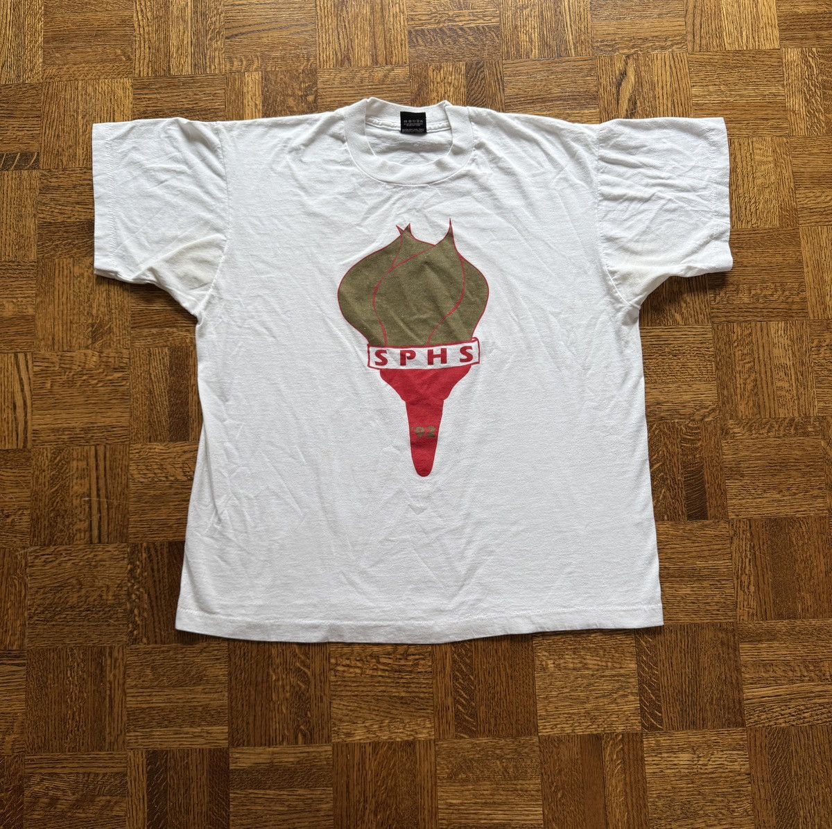 Vintage Vintage 90s South Portland High School Graphic Tee Size US XL / EU 56 / 4 - 1 Thumbnail