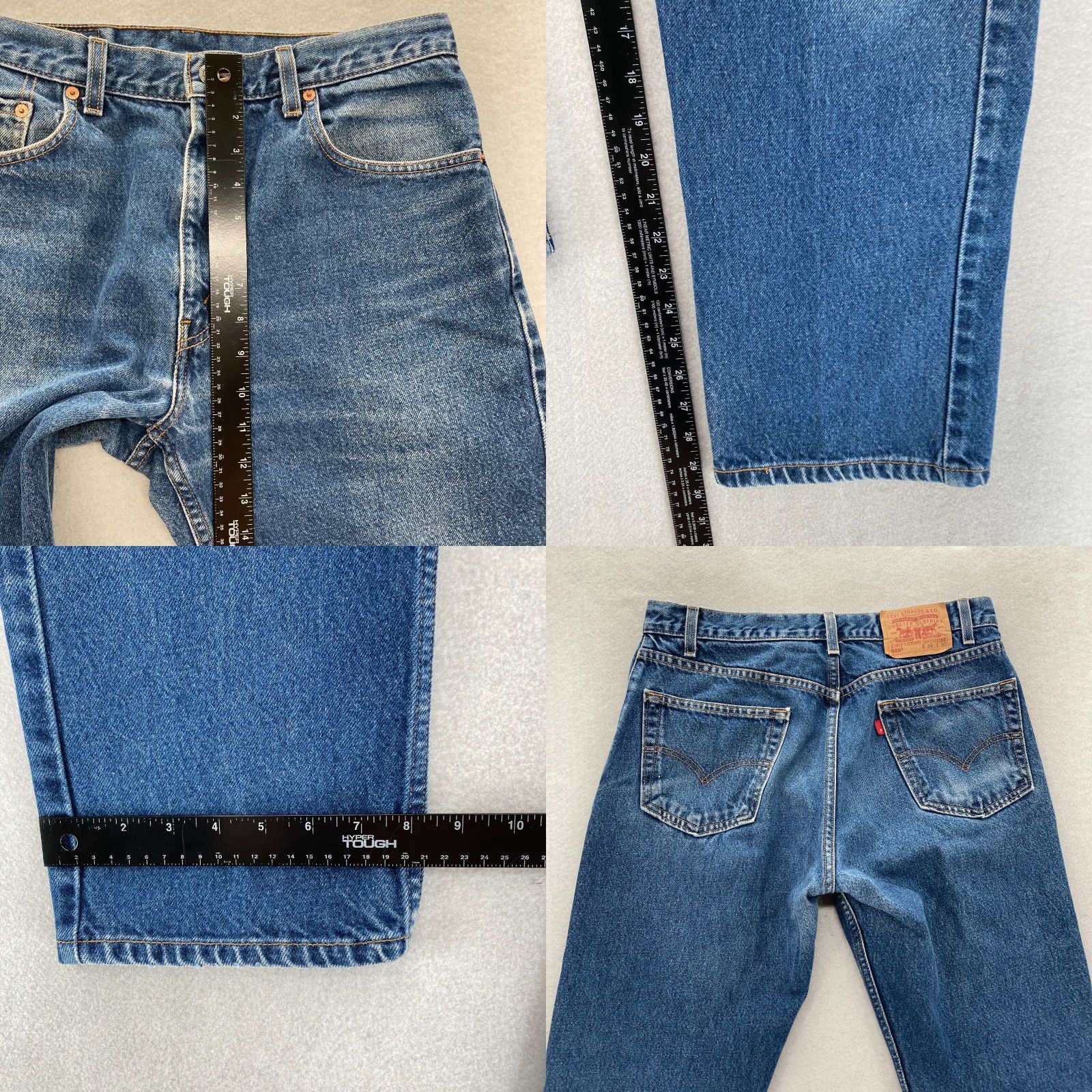 Levi's VINTAGE Levi's 505 Jeans Mens 34x30 Regular Fit Straight Blue Denim 2002 Y2K Levi's 505 5-Pocket Design Jeans Mens Blue Denim Regular Size US 34 / EU 50 - 8 Thumbnail