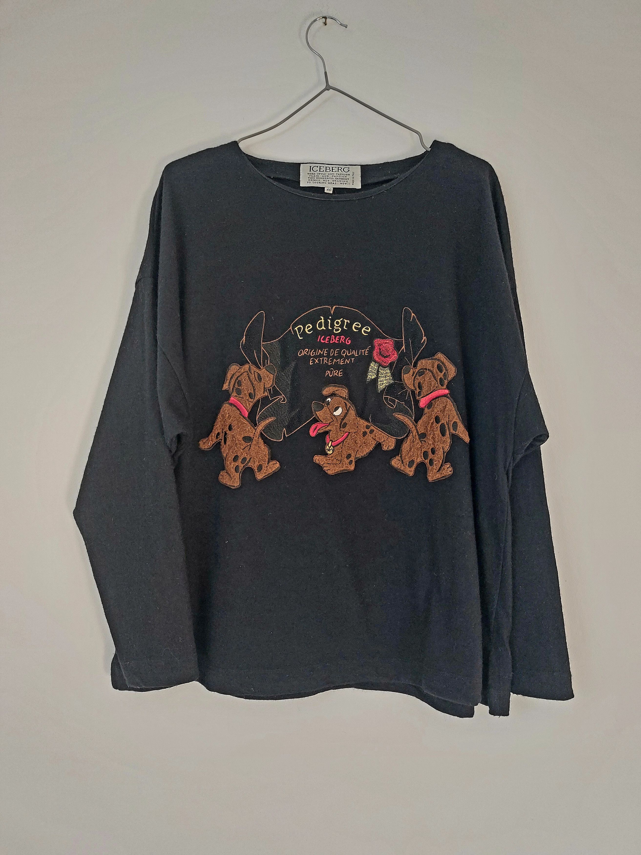 Iceberg ICEBERG wool sweetshirt Unique Sweater Embroidered Size XL / US 12-14 / IT 48-50 - 1 Thumbnail