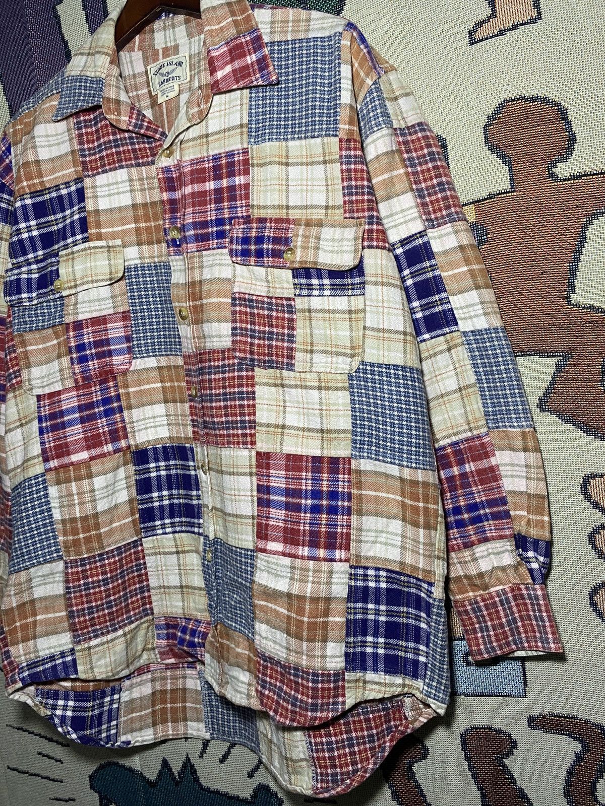 Yohji Yamamoto Vintage Patch Work Shirt Stone Island Size US XL / EU 56 / 4 - 3 Thumbnail