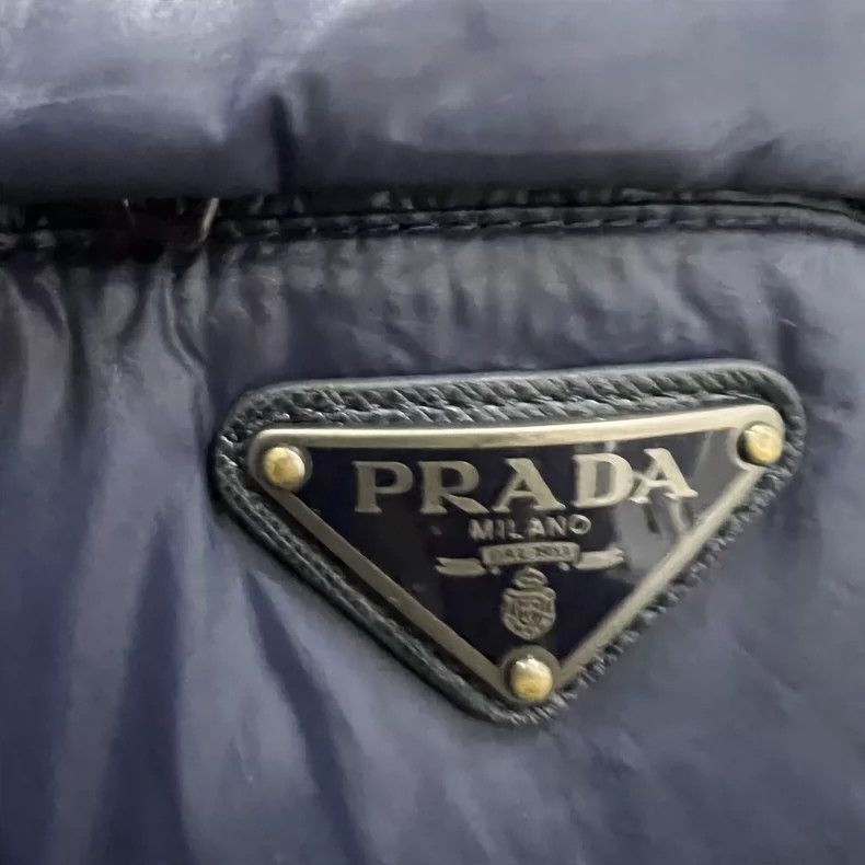 Prada Prada Dark blue triangle logo down jacket 2502-Nextarrow Size US M / EU 48-50 / 2 - 3 Thumbnail