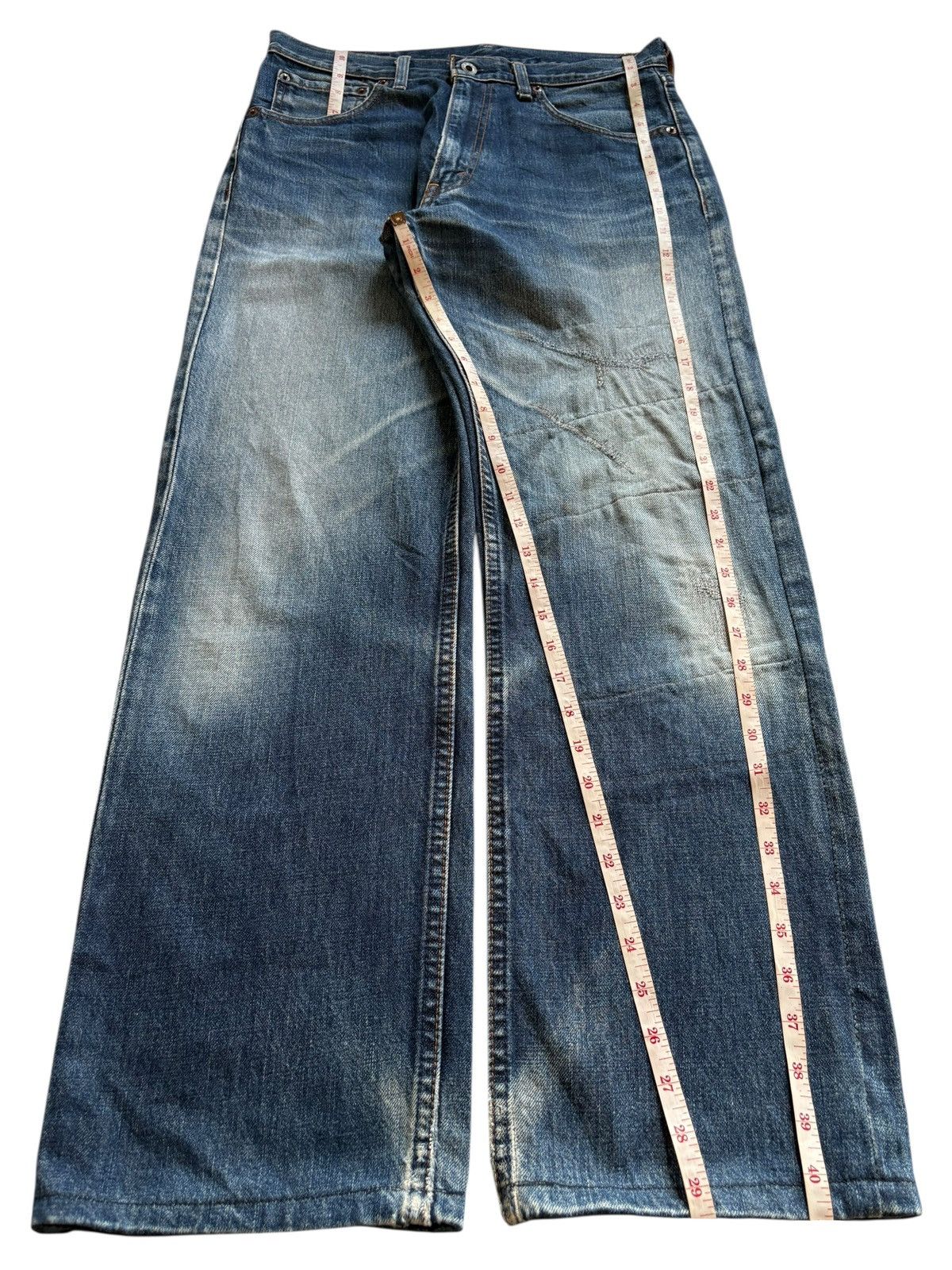Levi's Vintage 90s Levis 503 Mud Wash Distressed Baggy Jeans Size US 31 - 13 Thumbnail