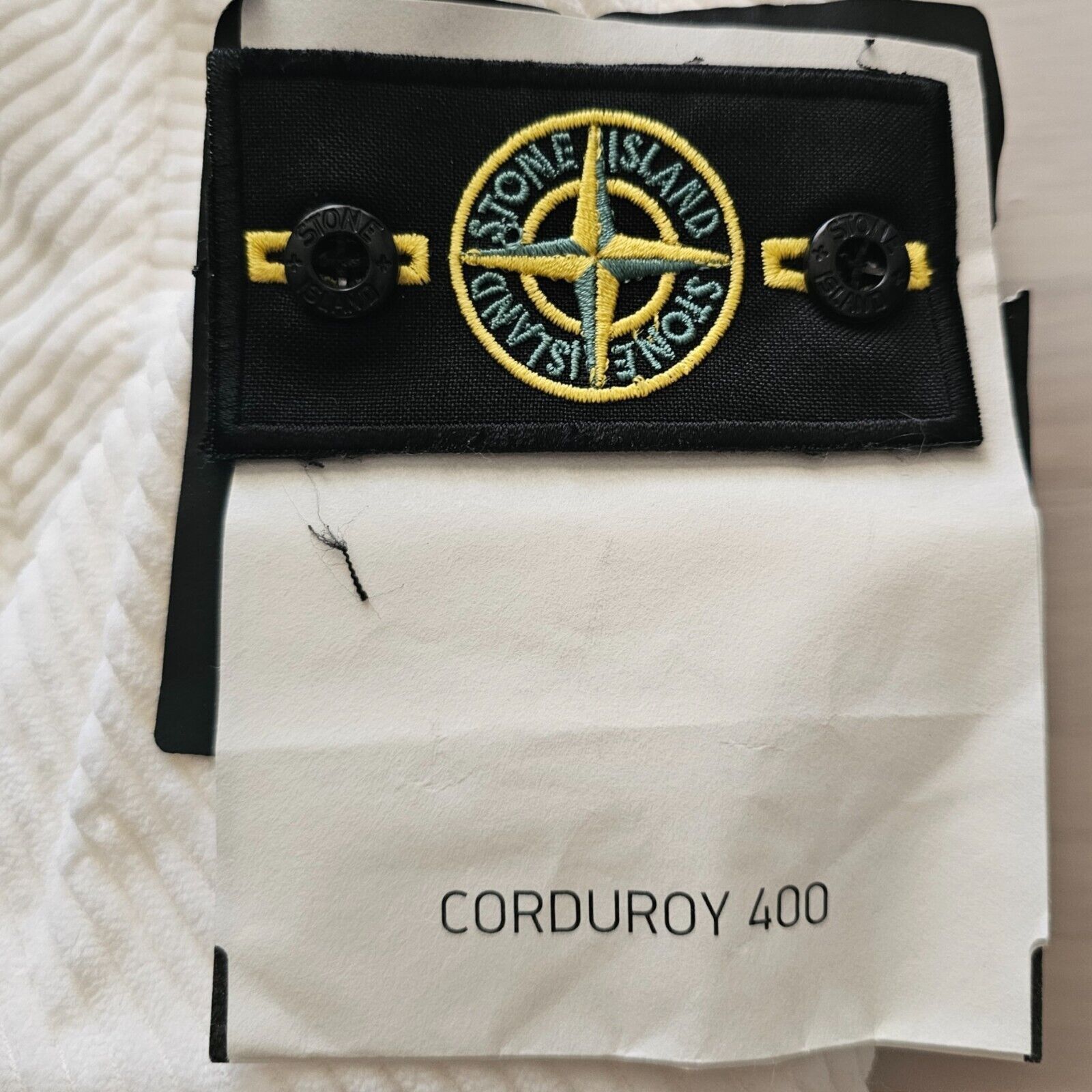 Stone Island Compass Patch Shirt/Jacket - Corduroy - White size Large Size US L / EU 52-54 / 3 - 6 Thumbnail