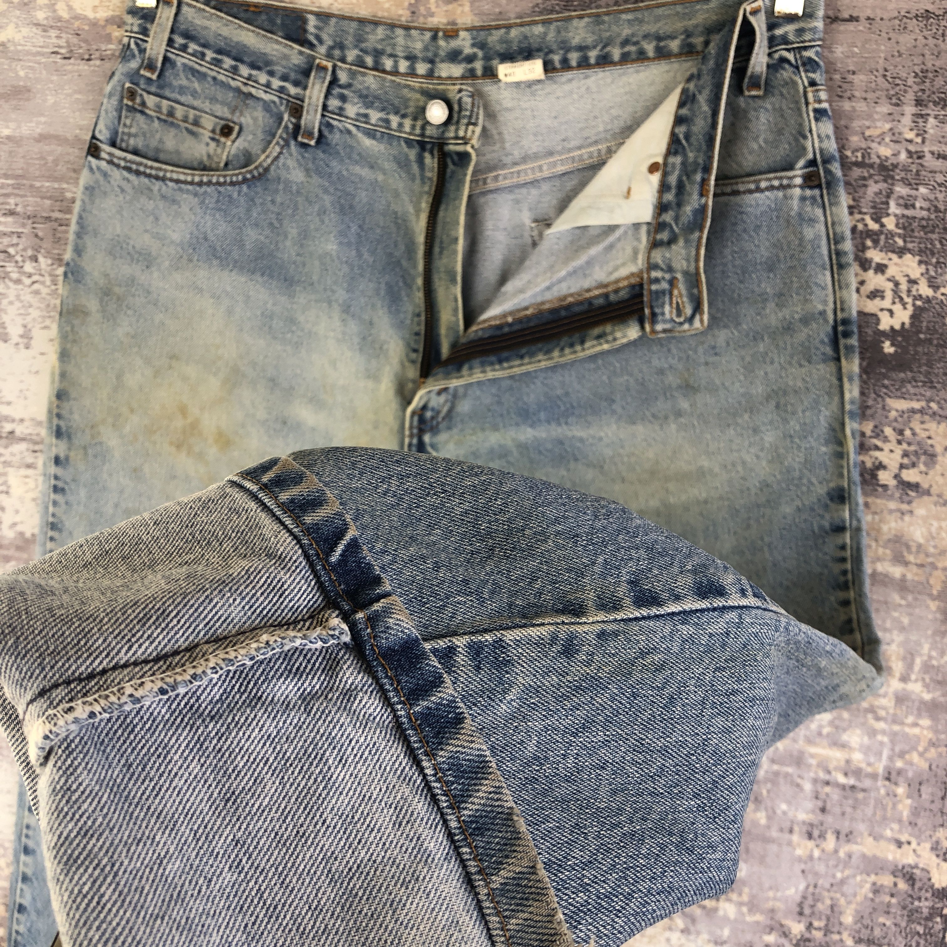 Levi's Vintage 90's Levis 901 Faded Jeans Levi's Stone Wash Denim Size US 38 / EU 54 - 8 Thumbnail