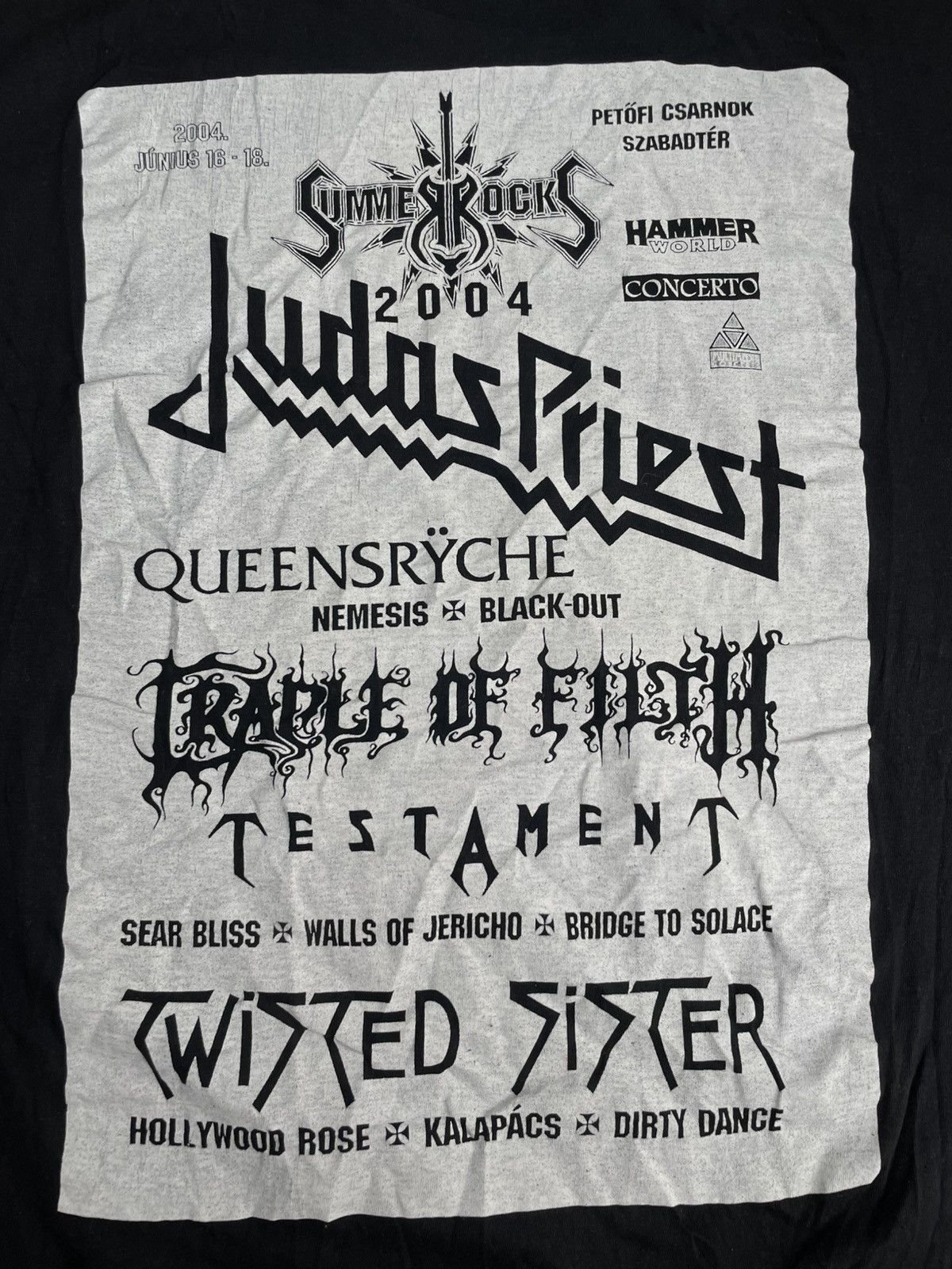 Band Tees Vintage Summer Rocks 2004 Festival Tour Tee Cradle of Filth Size US L / EU 52-54 / 3 - 7 Thumbnail