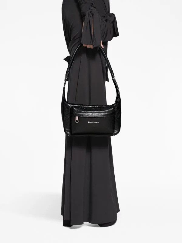 Balenciaga Balenciaga Raver Medium Creased-Leather Shoulder Bag Size ONE SIZE - 8 Thumbnail