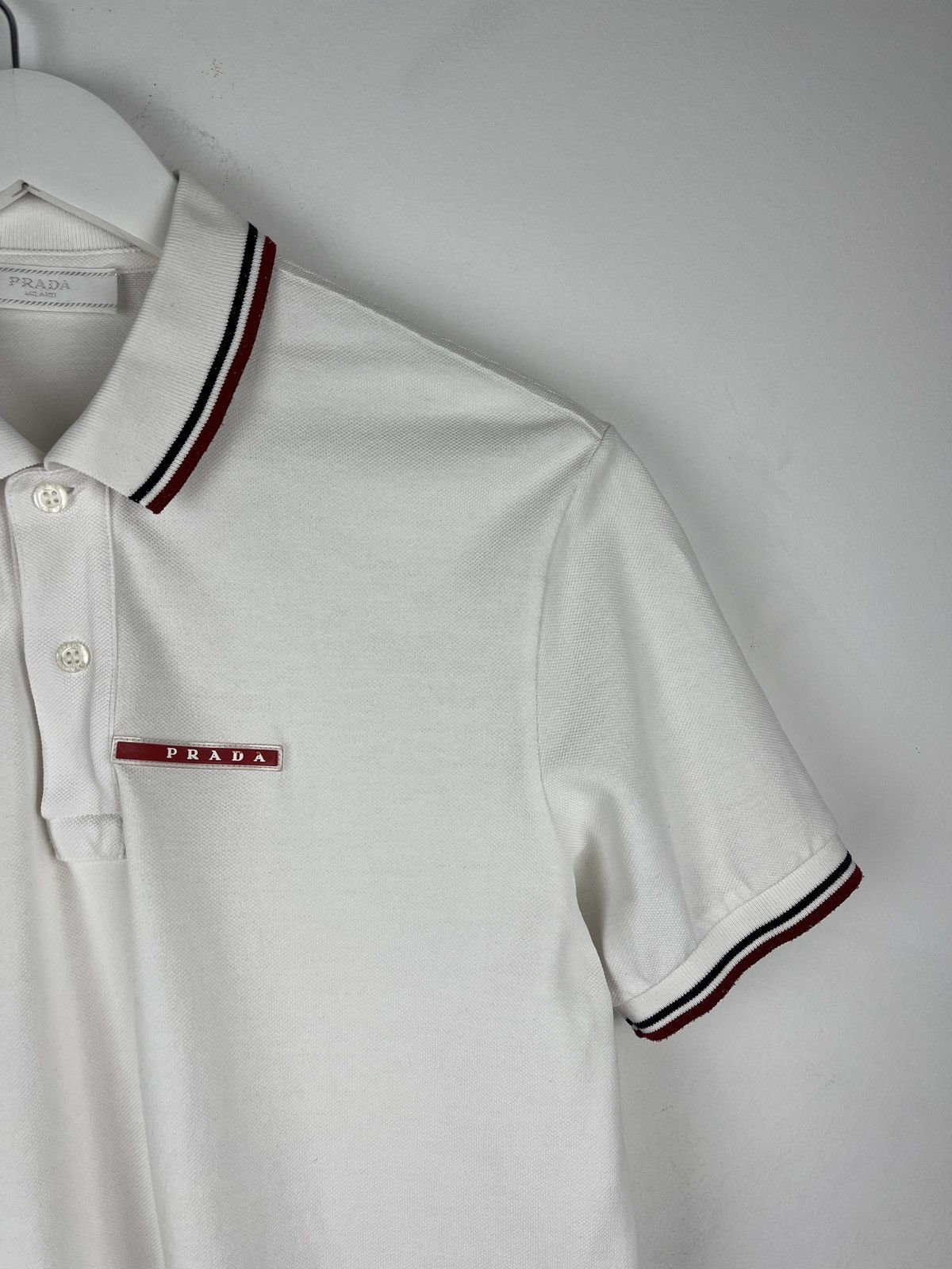 Prada Prada Red Tab Polo Shirt 2018 Size US M / EU 48-50 / 2 - 4 Thumbnail