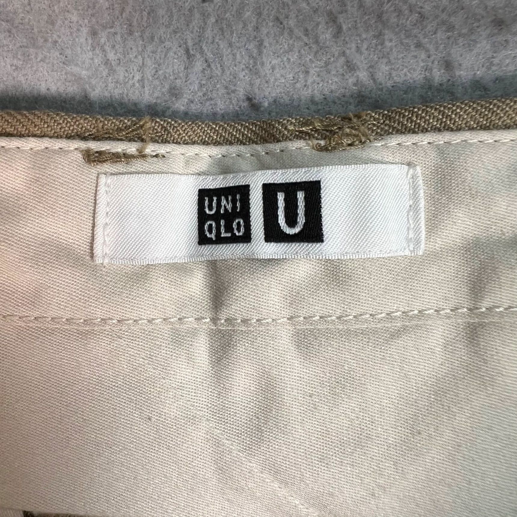 Uniqlo Uniqlo Dress Pants Womens 14 Beige Wool Blend Wide-Leg Pants Size 36" / US 14 / IT 50 - 3 Thumbnail