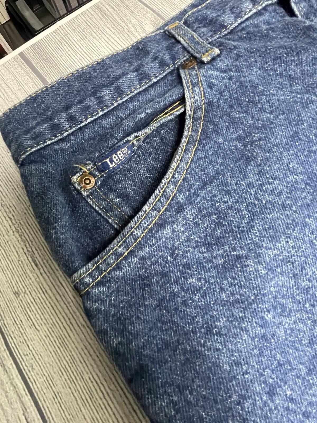 Lee Vintage Lee Jeans Mens 36x30 Dark Wash 80s Size US 36 / EU 52 - 2 Thumbnail