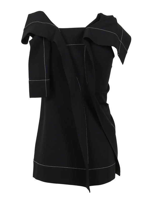Jil Sander o1y1025 Tank Top in Black Size M / US 6-8 / IT 42-44 - 2 Thumbnail