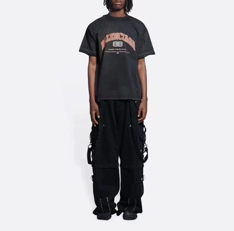 Balenciaga Balenciaga 22ss Maison Double B Scissors Print Cracked Worn Size US M / EU 48-50 / 2 - 2 Thumbnail