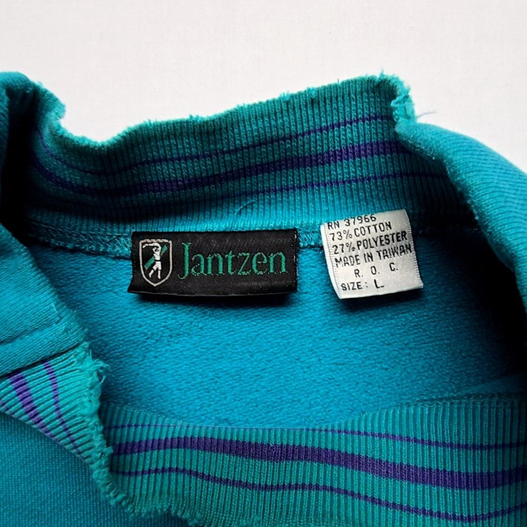 Jantzen Vintage Jantzen Sweatshirt Embroidered Teal Blue L Crewneck Size US L / EU 52-54 / 3 - 8 Thumbnail