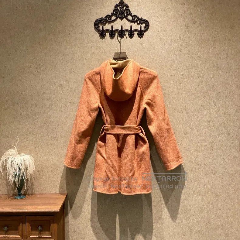 Hermes Hermes Orange Cashmere Overcoat Size XXS / US 00 / IT 34 - 2 Thumbnail