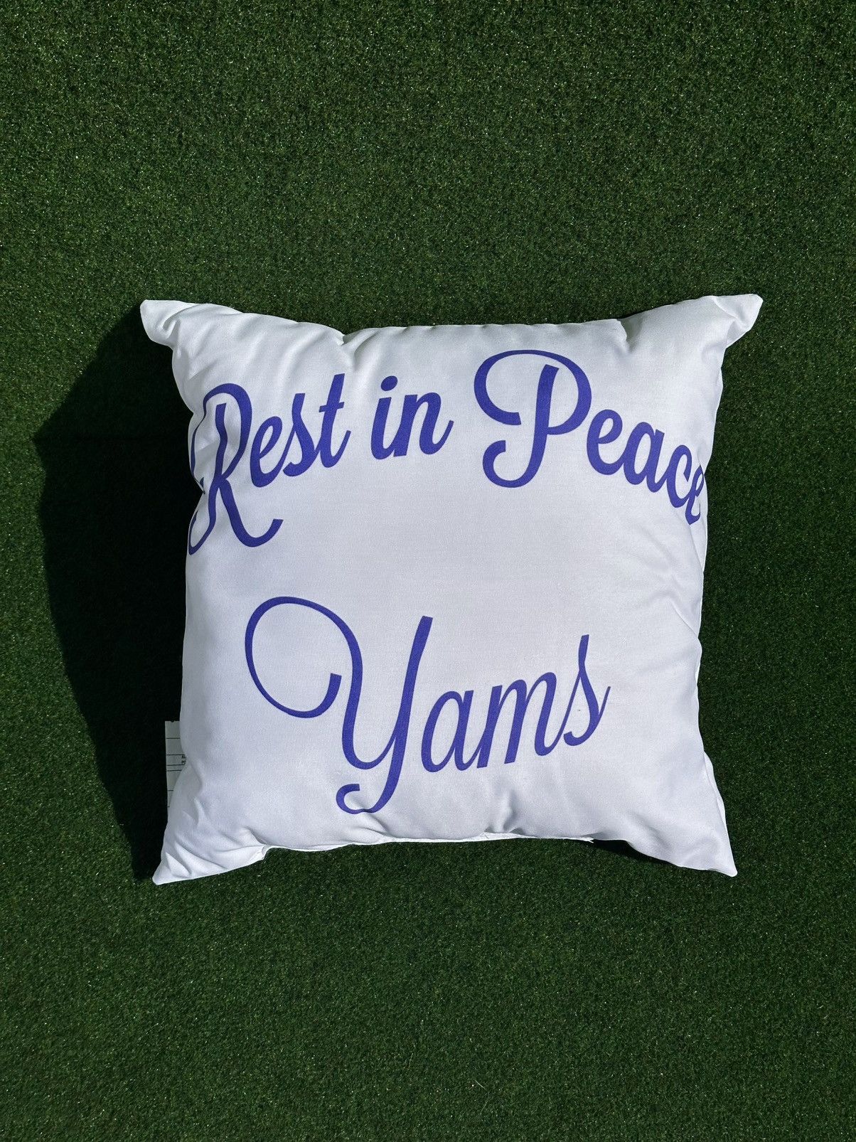 A$AP Rocky Coral Studios Yams Day RIP YAMS Pillow Size ONE SIZE - 1 Thumbnail