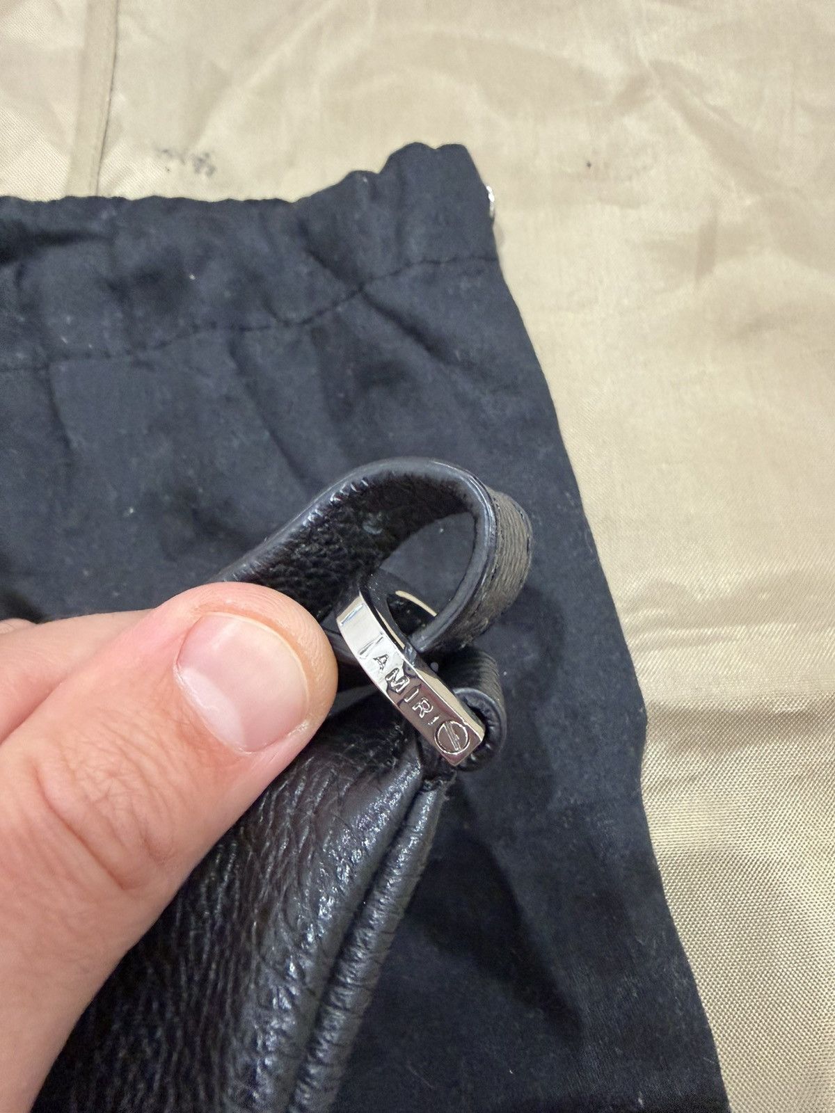 Amiri Amiri Men's Black Belt Bag Leather Size ONE SIZE - 6 Thumbnail