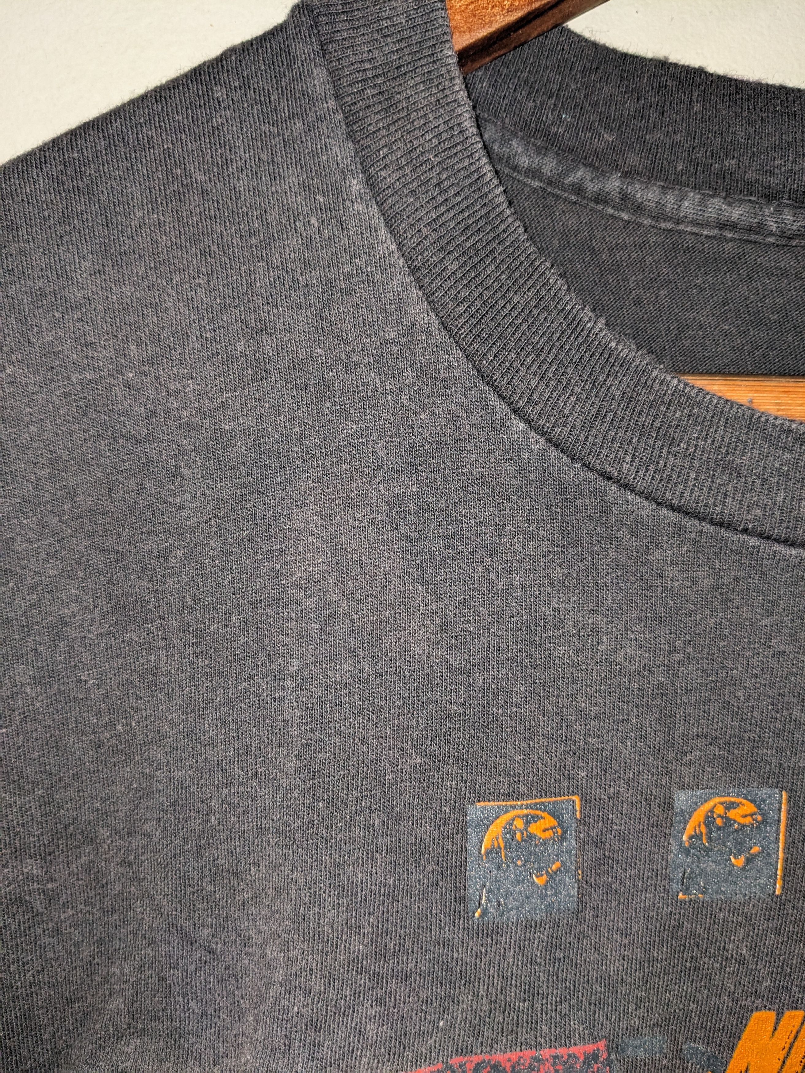 Jordan Brand × Nike × Vintage Vintage 90s Nike Air Michael Jordan Black Large T-Shirt Size US L / EU 52-54 / 3 - 4 Thumbnail