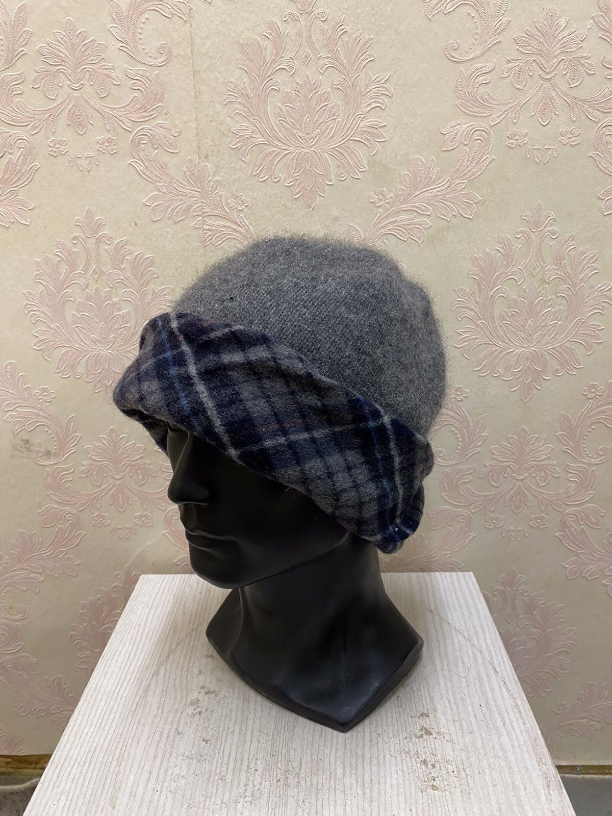 Japanese Brand × Vintage Testaviera Cashmere Plain Beanie Hat Size ONE SIZE - 3 Thumbnail