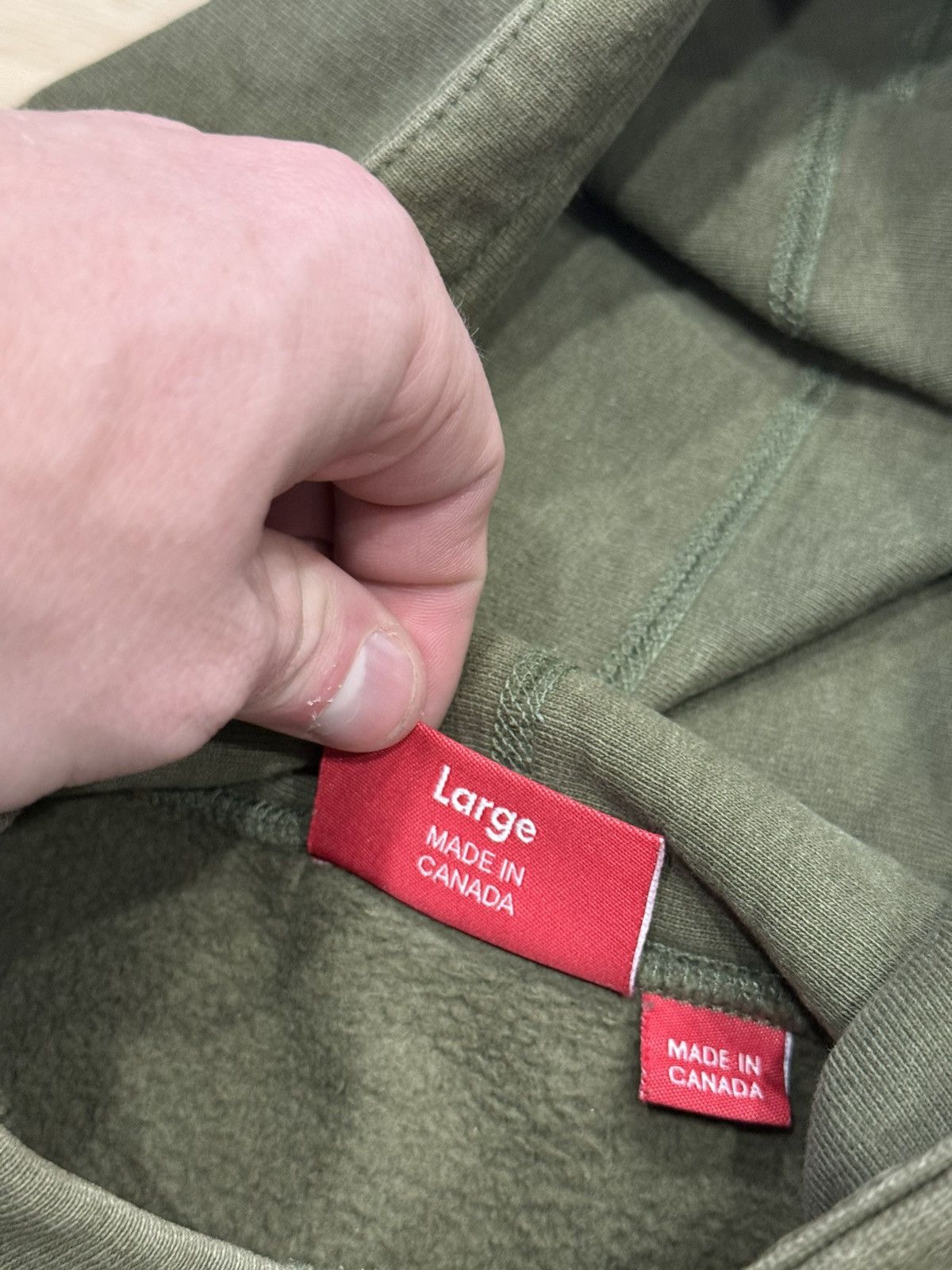 Supreme Supreme 2011 Olive Box Logo Hoodie Size US L / EU 52-54 / 3 - 7 Thumbnail