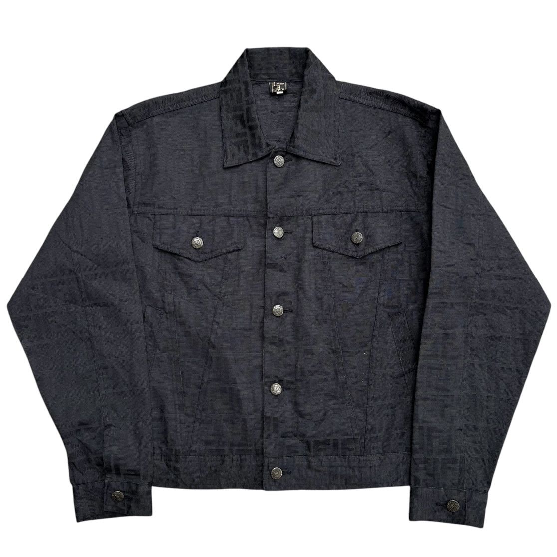 Fendi Vintage Fendi Zucca Trucker Jacket Size M / US 6-8 / IT 42-44 - 1 Thumbnail
