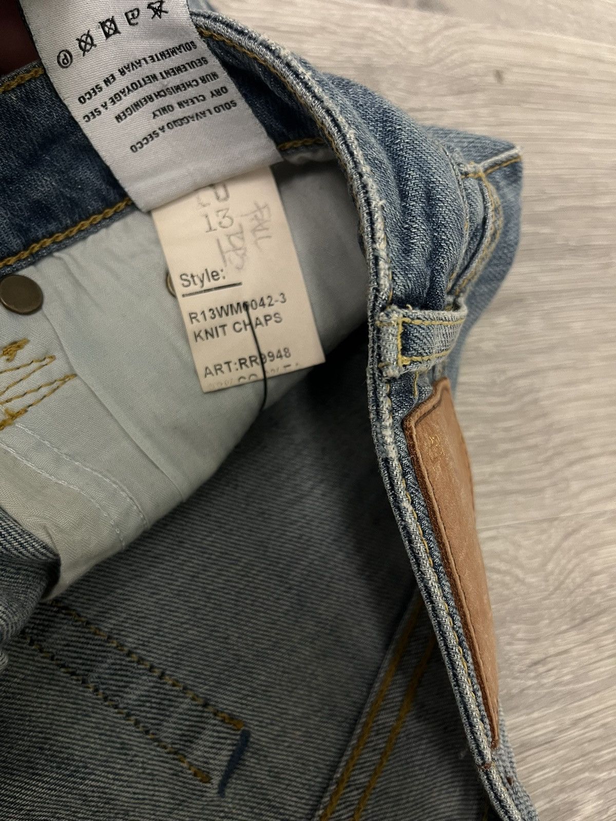 R13 Knit chaps. 27 Size 27" / US 4 / IT 40 - 9 Thumbnail
