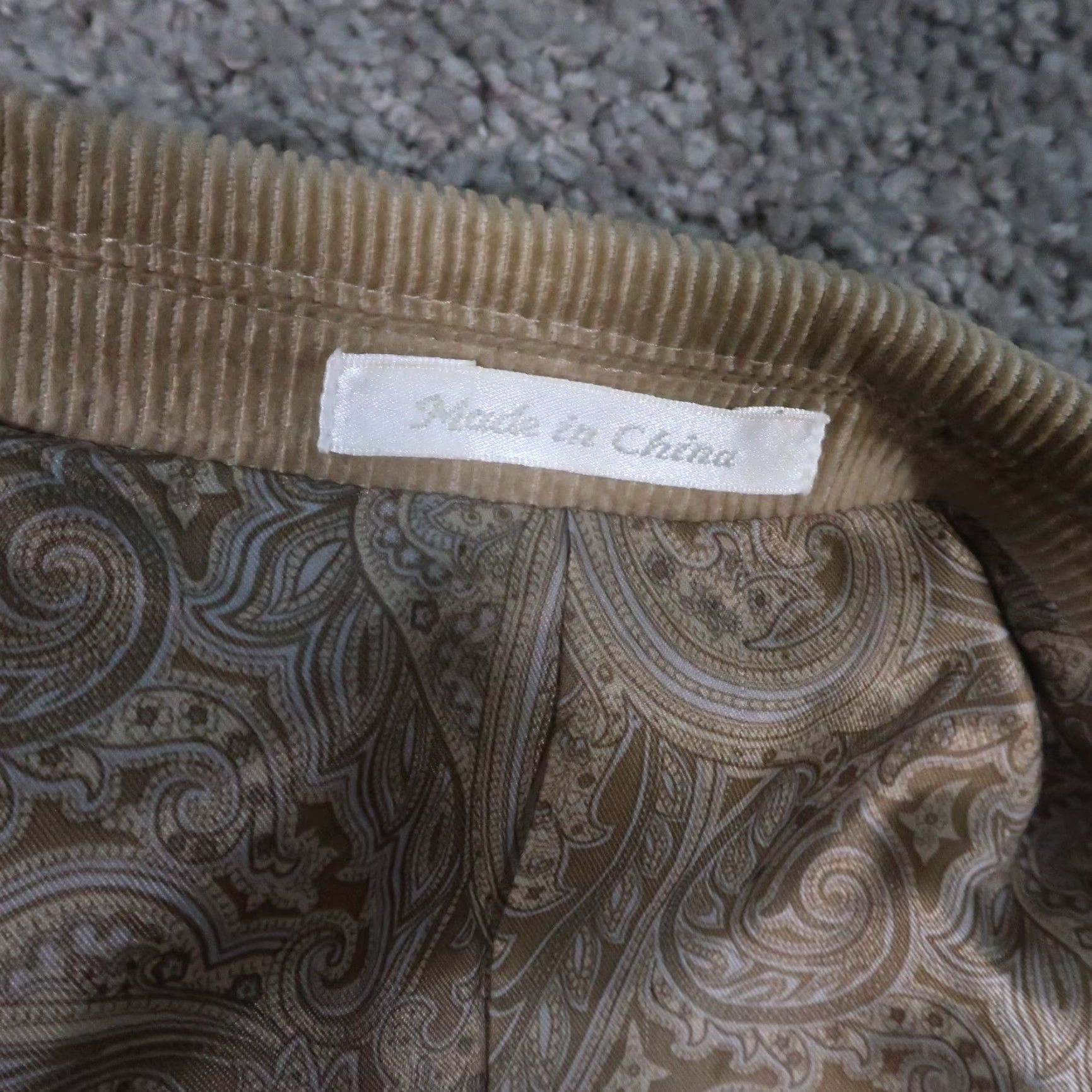 Chaps Chaps Blazer Corduroy Mens 44R Brown 2 Button Sport Coat Jacket Ralph Lauren Size 44R - 3 Thumbnail