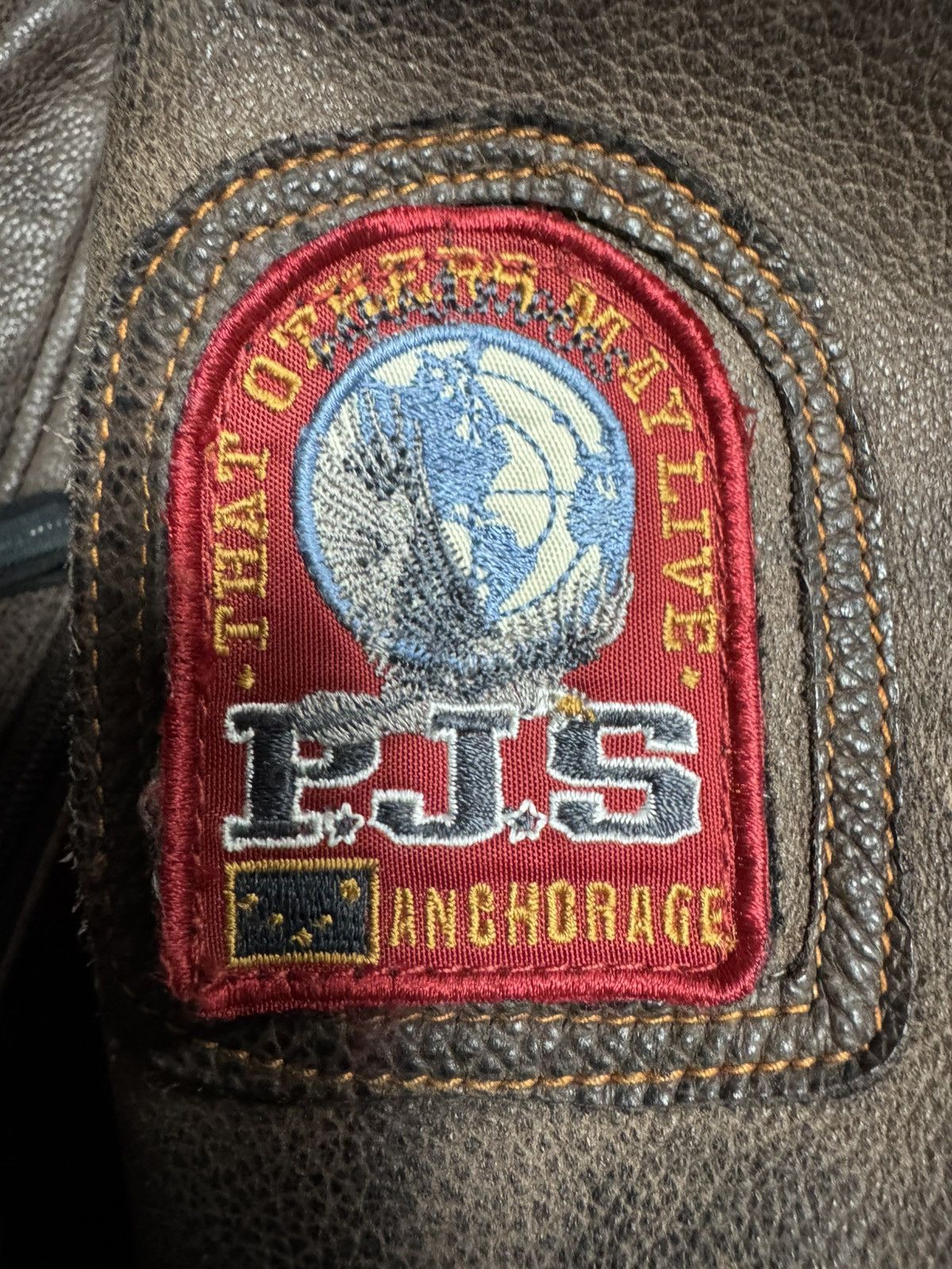 Parajumpers × Vintage Vintage Rare Parajumpers Distressed Real Leather Jacket Size US XL / EU 56 / 4 - 11 Thumbnail