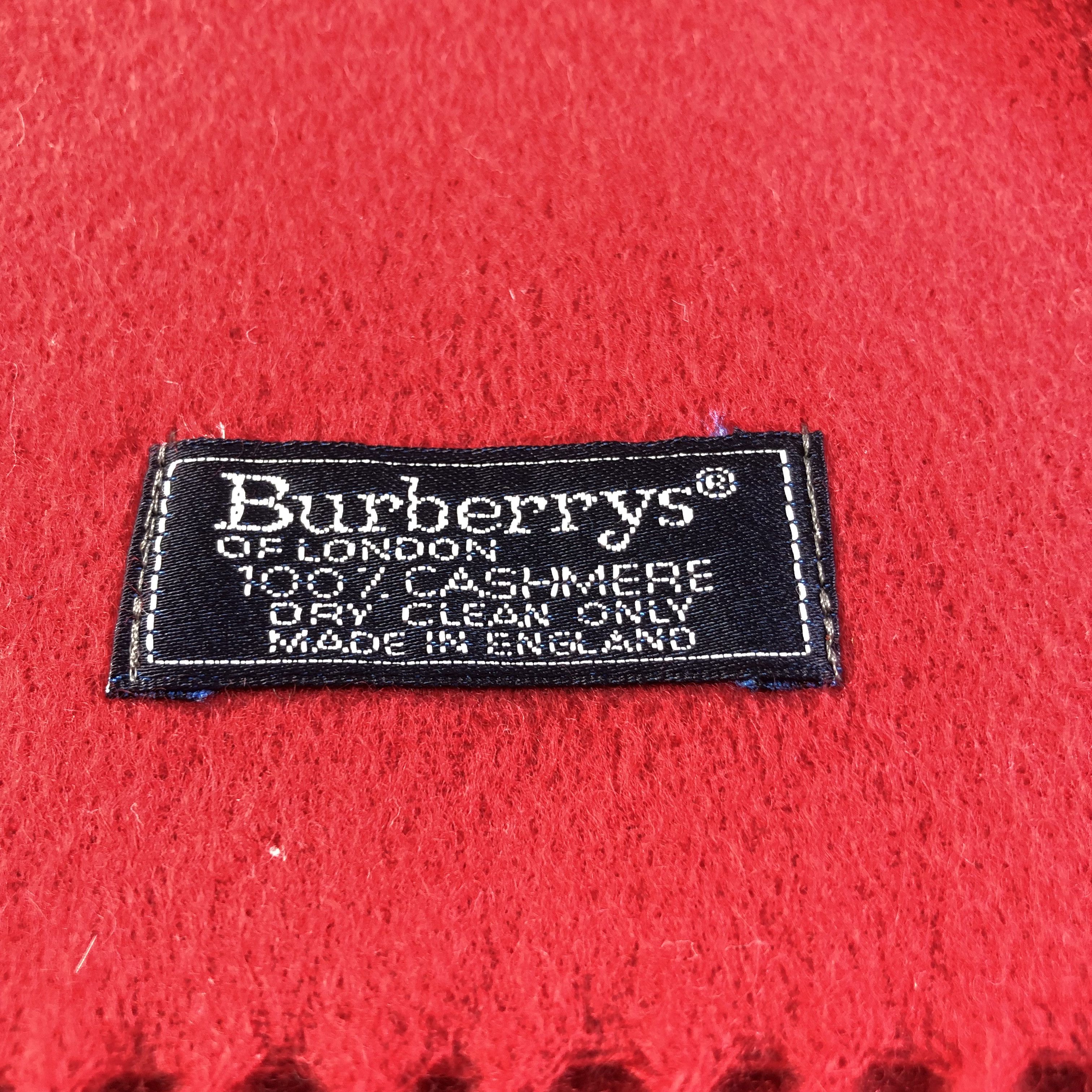 Burberry Burberrys Plain Cashmere Scarf Muffler V1777 Size ONE SIZE - 5 Thumbnail