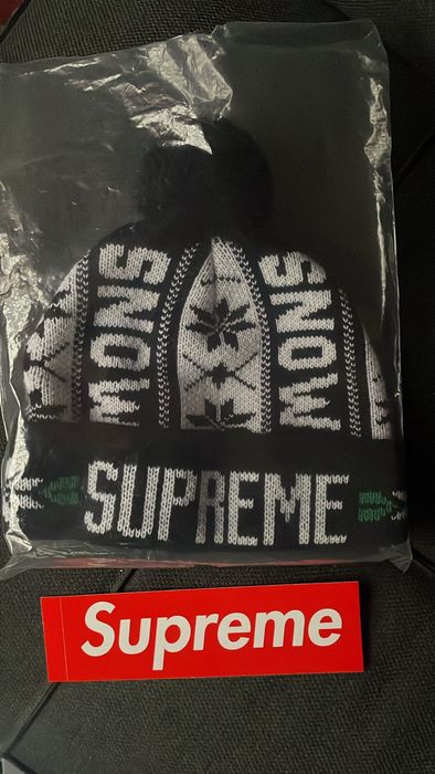 Supreme SUPREME SNOW BEANIE BLACK FW23 | Grailed