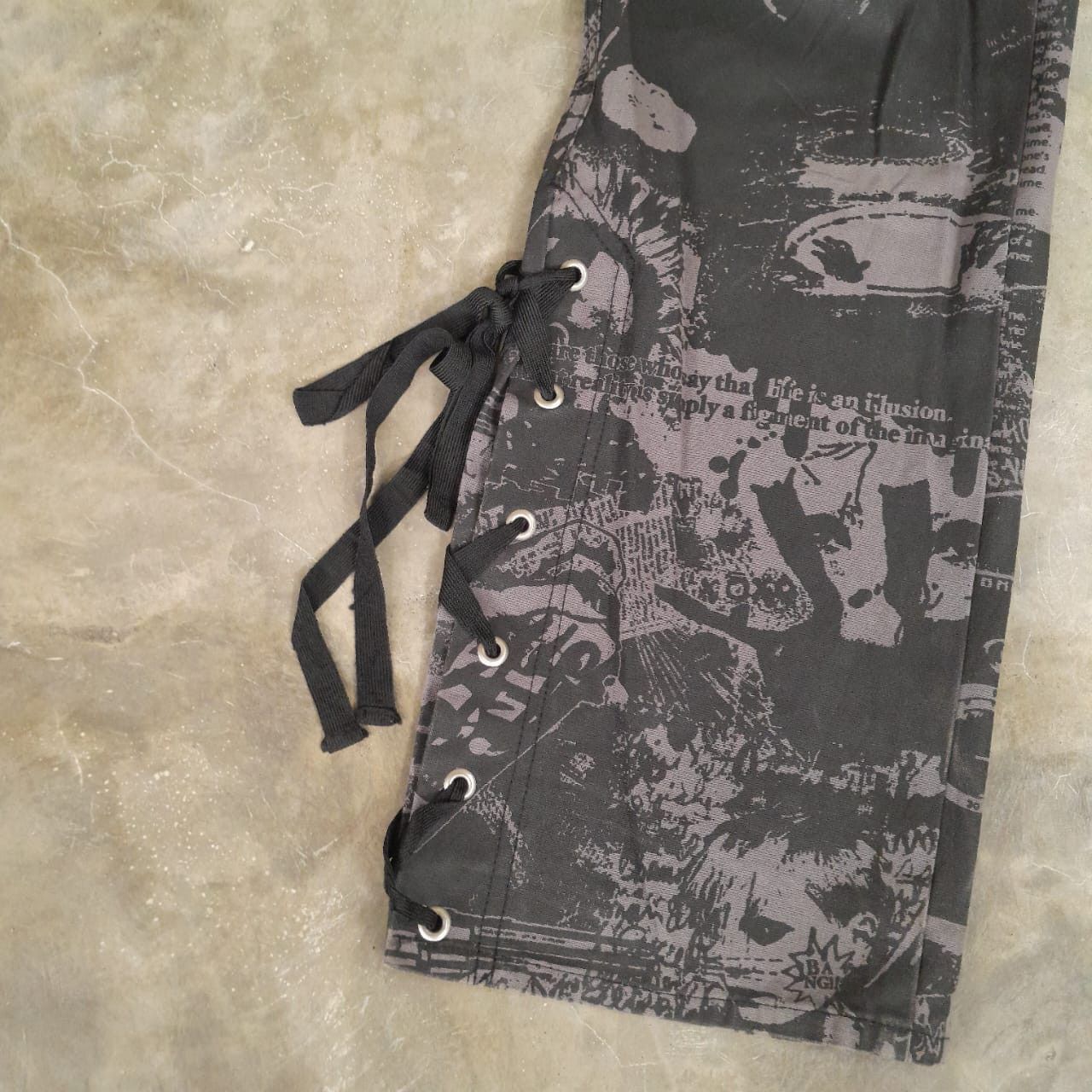 Japanese Brand BA-TSU Club Bondage Lace Up Pants Size 31 Size US 31 - 3 Thumbnail