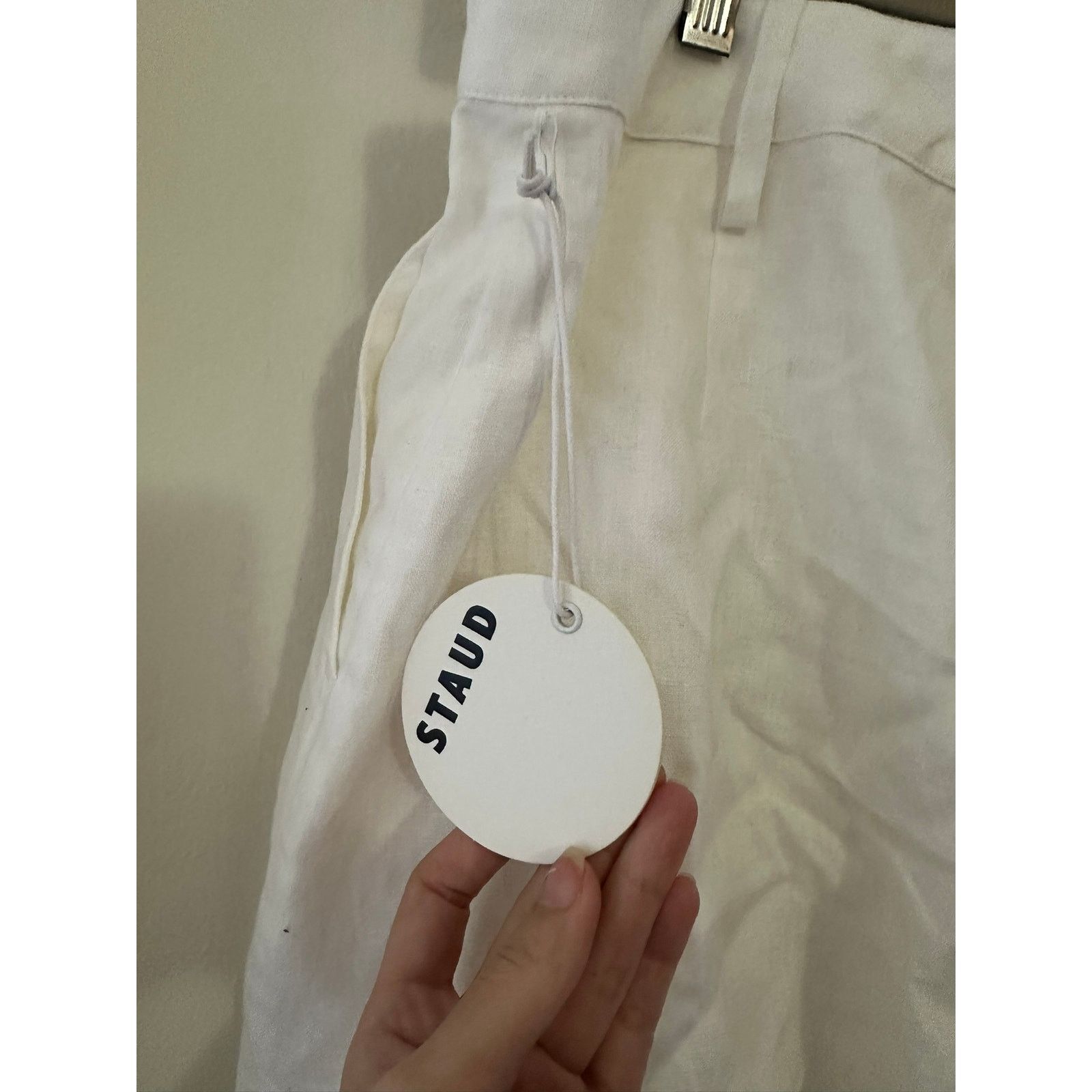 Staud STAUD Beverly Shorts White 12 Size 34" / US 12 / IT 48 - 4 Thumbnail
