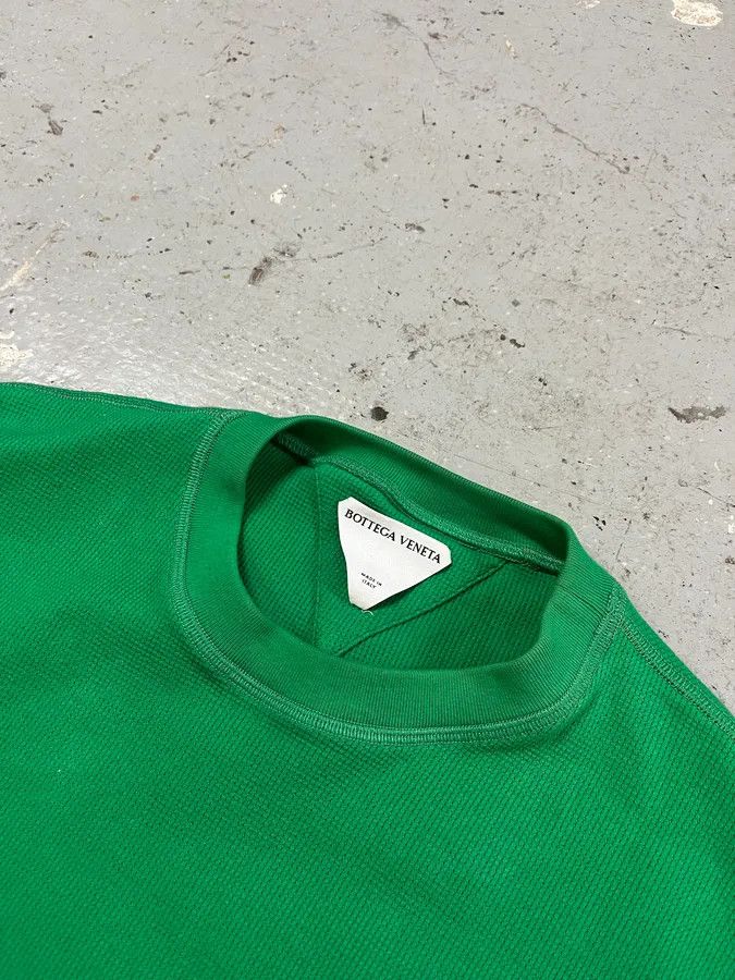 Bottega Veneta × Vintage SS2021 Bottega Veneta Green Electric Sweater Size US L / EU 52-54 / 3 - 5 Thumbnail
