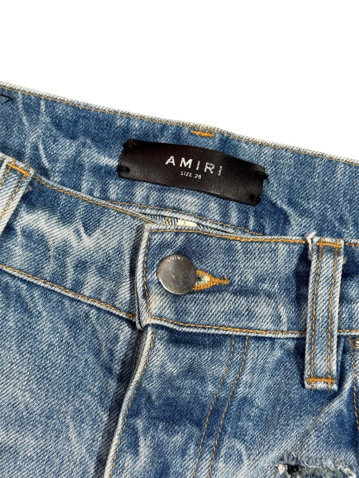 Amiri Amiri Plaid Distressed Skinny Jeans Size 28 Size US 28 / EU 44 - 3 Thumbnail
